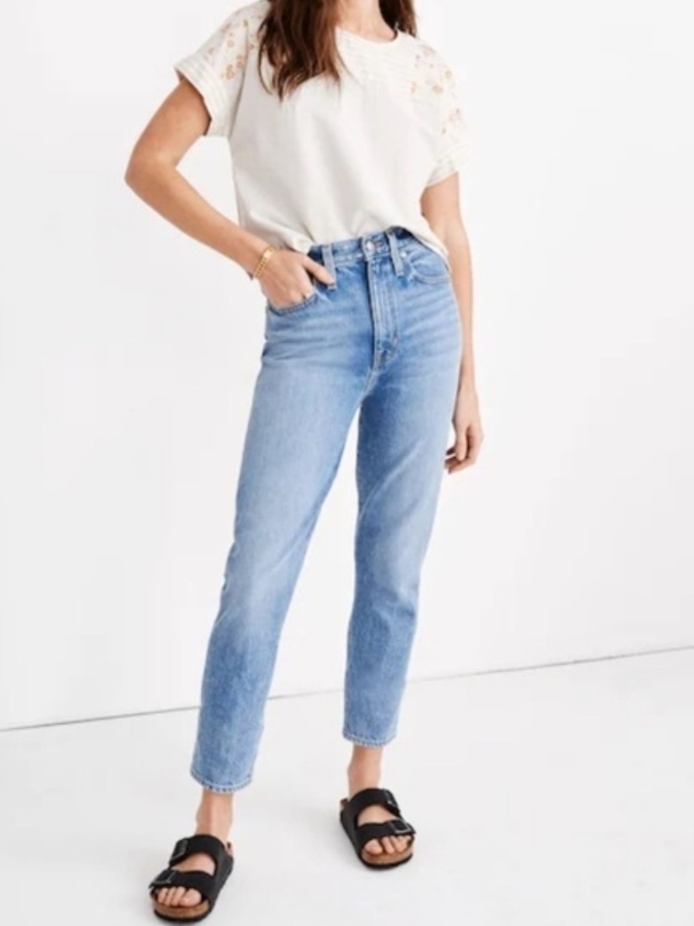 Madewell Mom Jeans in Melva wash